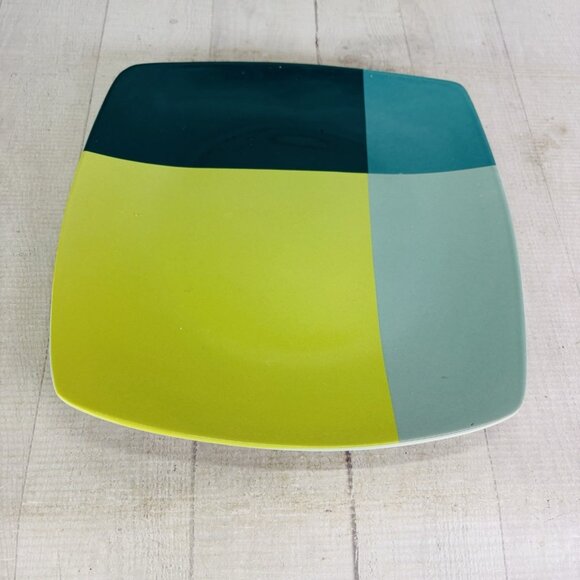 Home Target GREEN COLOR BLOCK Various Blue Blocks Square Stoneware Dinner Set 4 - Picture 6 of 16